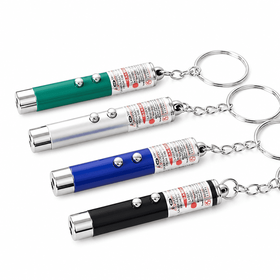 VORALYN 4Pcs Laser Pointer, Cat Toys for Indoor Cats, Kitten Dog Pen Toy, Red Dot Led Light Pointer Interactive Cats Dogs, Usb Charging, 5 Switchable Patterns