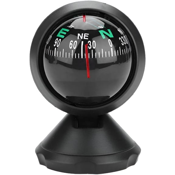 VORALYN Car Compass,Night Vision Electronic Digital Compass,Direction Guidance for Boat Vehicle,Can Be Decorative Ornament Or Birthday Present,Pivoting Compass,Stick,Easy to Read,Black