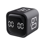 VORALYN Cube Pomodoro Timer,Rotating Pomodoro Timer,Timer Flip Gravity Sensor Cube Timer Countdown,Learn Fitness Timer Reminder,Digital Alarm Clock,Self-Discipline Manual Time Management