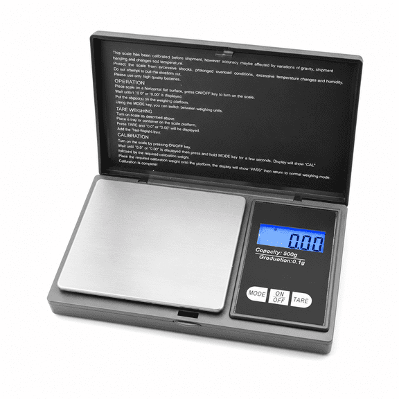 VORALYN Digital Small Scale 500G/0.01G Accuracy Gram And Ounces Scale For Jewelry, Powder, Coin, Food Kitchen Pocket Scale With Tare, Backlight Display, Auto Shutoff