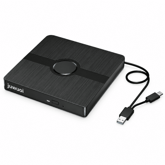 VORALYN External Blu Ray Drive,Bd Player with Read/Write Capability Portable Blu-Ray Player with Usb 3.0 And Type-C Cd/Dvd Burner 3D Blu-Ray Drive Compatible with Win10 And Mac Os