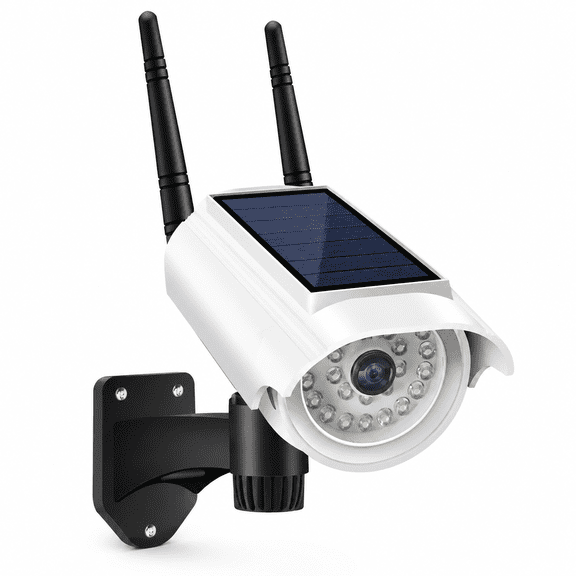 VORALYN Fake Camera, Dummy Camera Cctv Surveillance System with Led Flashing Light, Fake Security Camera for Outdoor & Indoor Use