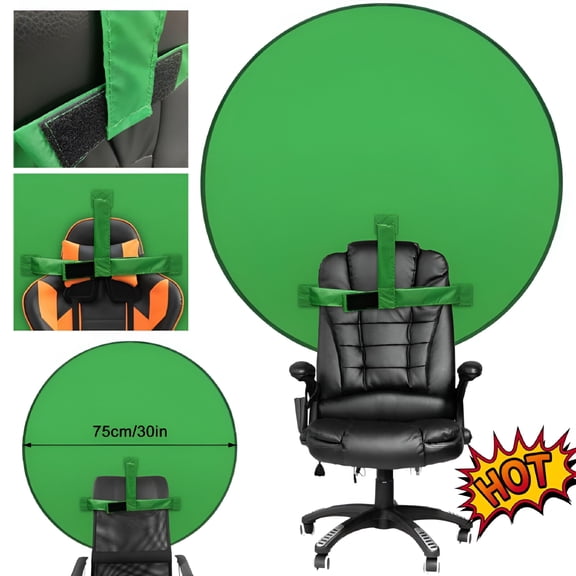 VORALYN Foldable Background Green Screen Backdrop for Chair Photography Gaming and Live Streaming