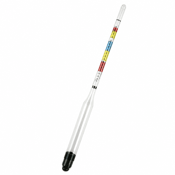 VORALYN Glass Hydrometer for Home Brewing Alcohol Meter with Temperature Tester for Beer Wine Cider Specific Gravity&Brix Measurement Tool 28x5x2.5cm