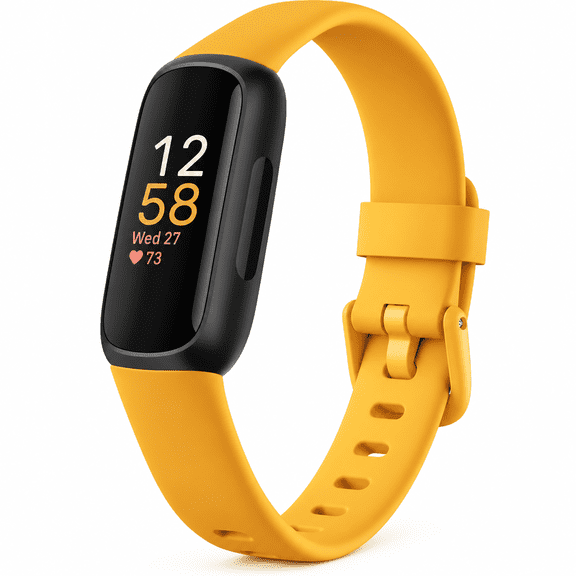VORALYN Inspire 3 Health & Fitness Tracker with Stress Management, Workout Intensity, Sleep Tracking, 24/7 Heart Rate - 3-Month Google Health Premium Membership Included - Morning Glow/Black