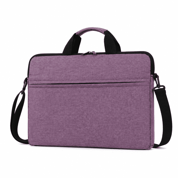 VORALYN Laptop Bag 15.6 Inch Waterproof Computer Bag for Men Women Shockproof Protective Travel Computer Case with Trolley Belt Purple