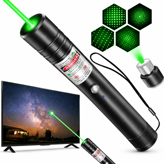 VORALYN Long Range Laser Pointer, Rechargeable Green Laser Pointer High Power for Presentations