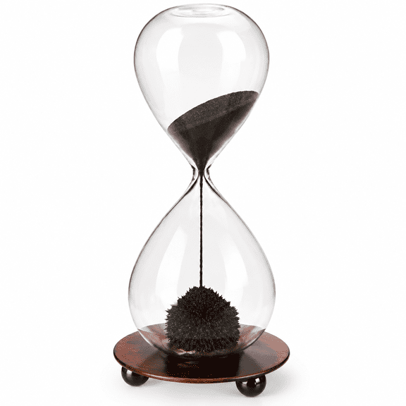 VORALYN Magnetic Hourglass Decorative Sand Timer for Desk Decoration | Iron Base with Magnet
