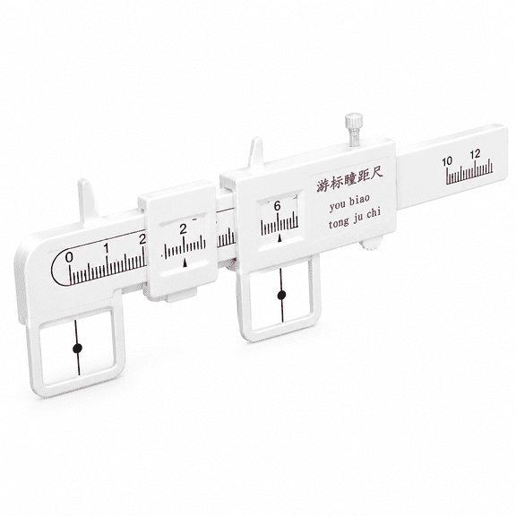 VORALYN Measure Optical Vernier Pd Ruler Plastic Pd Ruler for Eyeglasses Pupillary Distance Ruler Ophthalmic Pupil Distance Measuring Tool (1 Pack) Clear Ruler