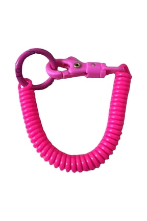 Retractable Keychain Alloy Key Holder Colors Key Chain for Backpack Stretchy Spirals Keyring Coil Spring Keychain