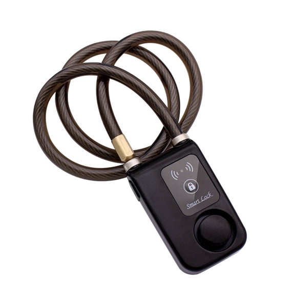 VORALYN Smart Bike Lock,Bluetooth One-Touch Unlocking Cable Lock,16-Ton Hydraulic Resistance 115Db Alarm and Waterproof Design Bicycle Lock,Black