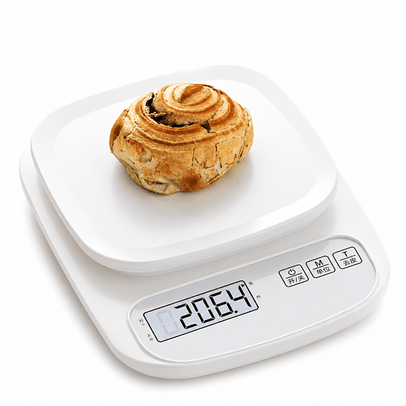VORALYN Smart Digital Food Scale Grams and Ounces,Kitchen Food Scale with Nutritional Calculator,Food Weight Scale for Weight Loss,Macro,Calorie,Cooking,Meal Prep,LCD Display