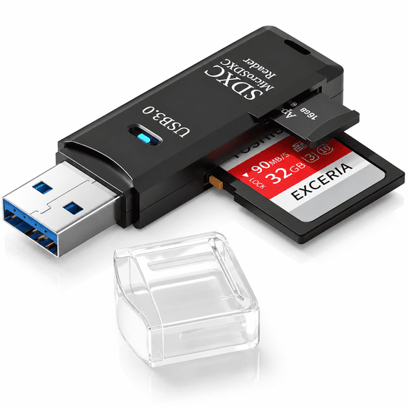 Usb Sw Adapter VORALYN Usb3.0 Micro Sd Card Reader,5Gbps 2-In-1 Sd Card Reader to Usb ...