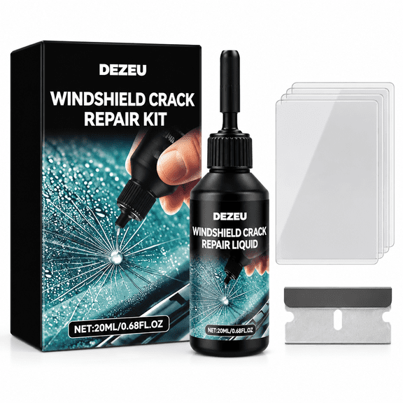 VORALYN Windshield Crack Repair Kit,2026 Latest Windshield Chip Repair Kit,5Minquick-Glass Repair Liquid,Long-Lasting for Windshields,Mirrors,All Crack Types 0.68 Fl Oz.