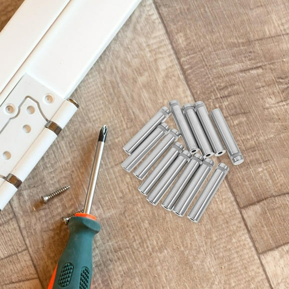 VORCOOL 12Pcs Stainless Steel Glass Panel Standoff Screws with Adjustable Caps for Home Display