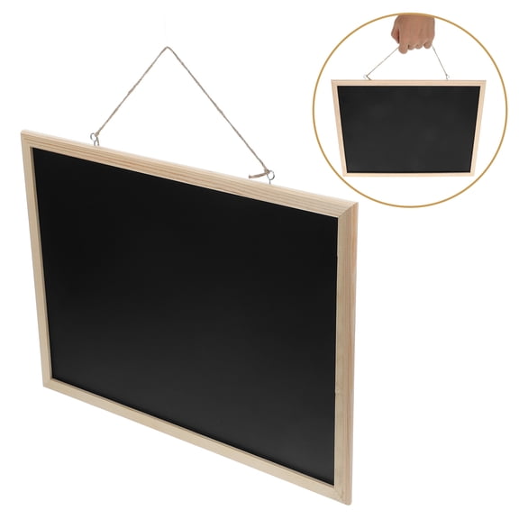 VORCOOL Functional Chalkboard Calendar Wooden Chalkboard Black Writing Erasable Surface for Home Use 1Pack