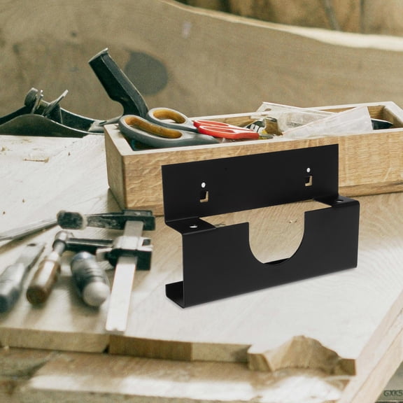 VORCOOL Efficient Black Angle Grinder Support Bracket for Garage Wall Tool Storage and Organization