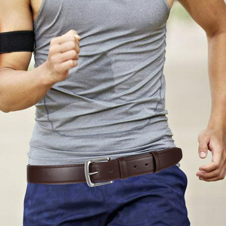 VORCOOL Stylish PU Travel Belt for Men with Concealed Zipper