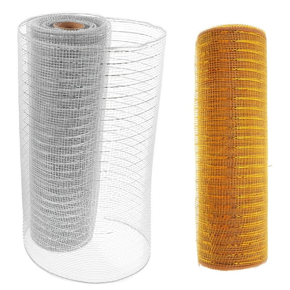 VORCOOL Versatile Assorted Mesh Ribbon for Floral Bow Making and Holiday Wrapping