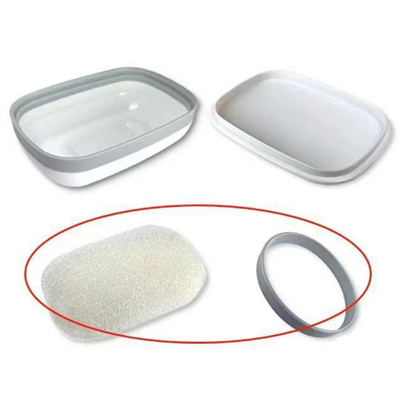 VORCOOL 2Sets Shower Soap Holder Plastic Soap Box with Lid and Sponge for Travel