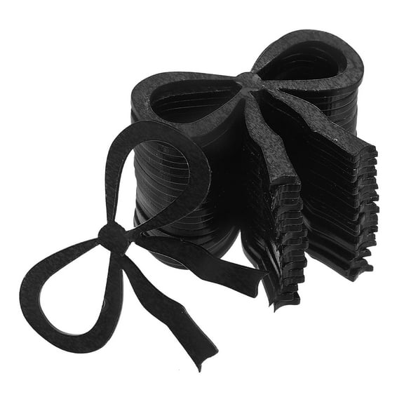 VORCOOL 20Pcs Acrylic Bow Drink Tags for Glass Charms at Wedding and Birthday Celebrations