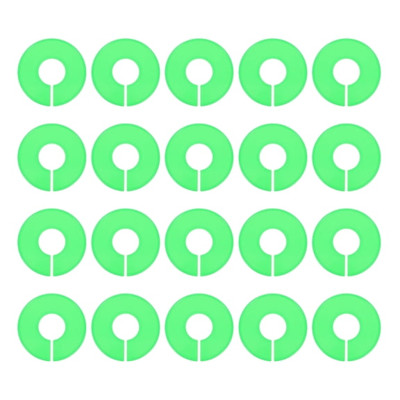VORCOOL Round Closet Dividers Green Plastic for Home Space Utilization 20Pcs