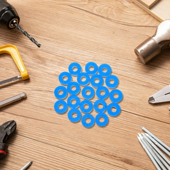 VORCOOL 20Pcs Sky Blue Rubber Vibration Damping Isolator Pads for Air Conditioner Central Ac Noise Reduction