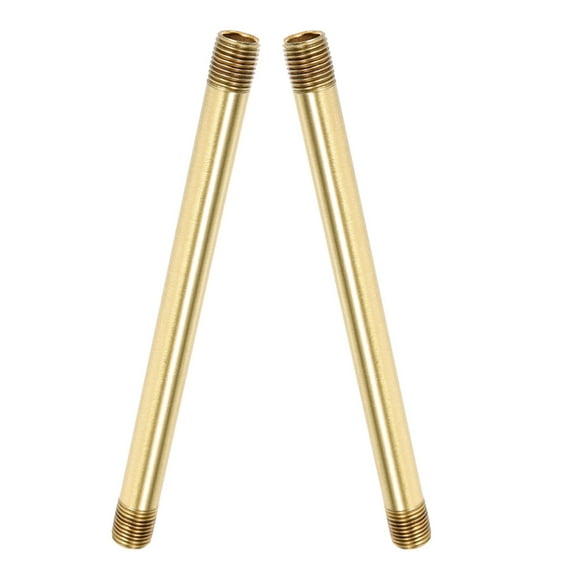 VORCOOL 2Pcs Copper Lamp Downrods Threaded Lighting Tube for Wall and Table Lamps
