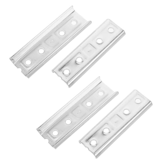 VORCOOL 2Pcs Hidden Headboard Wall Mount Brackets Metal Iron Furniture Connection Easy Assembly