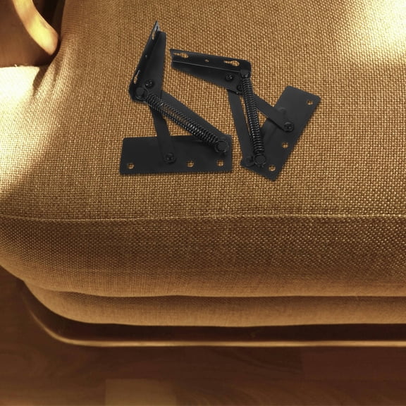 VORCOOL 2Pcs Black Sofa Bed Hinges Metal Folding Hardware for Door Use