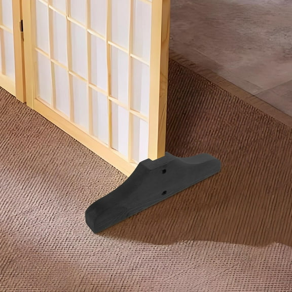 VORCOOL Partition Bracket Feet Wooden Room Divider Stand Black Space Partitioning Home Decor 2Pcs