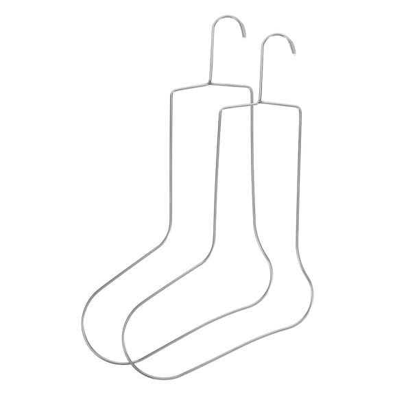 VORCOOL 2Pcs Multifunctional Sock Blockers for Knitting Drying Shaping and Display in Metal