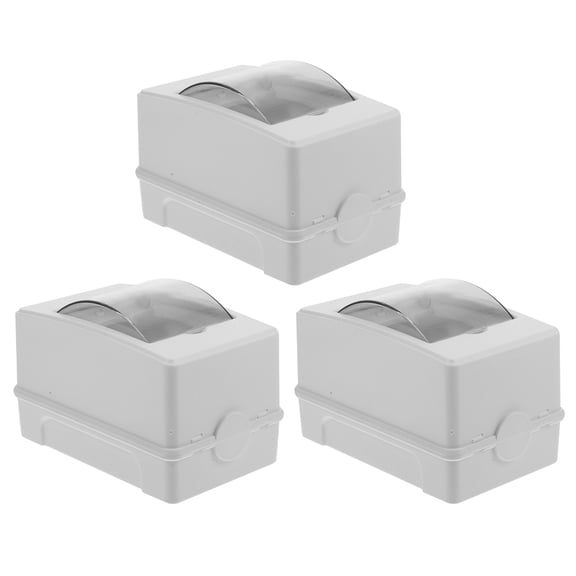 VORCOOL 3Pcs Waterproof Power Supply Junction Box with Transparent Inspection Window