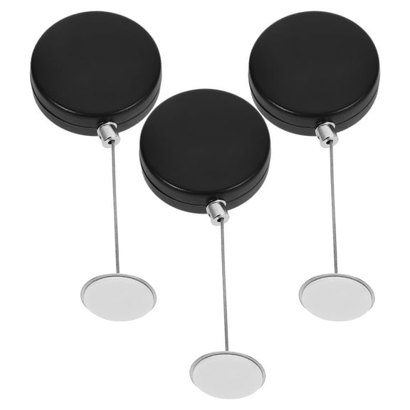 VORCOOL Remote Cord Leash Anti Theft Retractable Cable Lock Black Abs Plastic 3Pcs