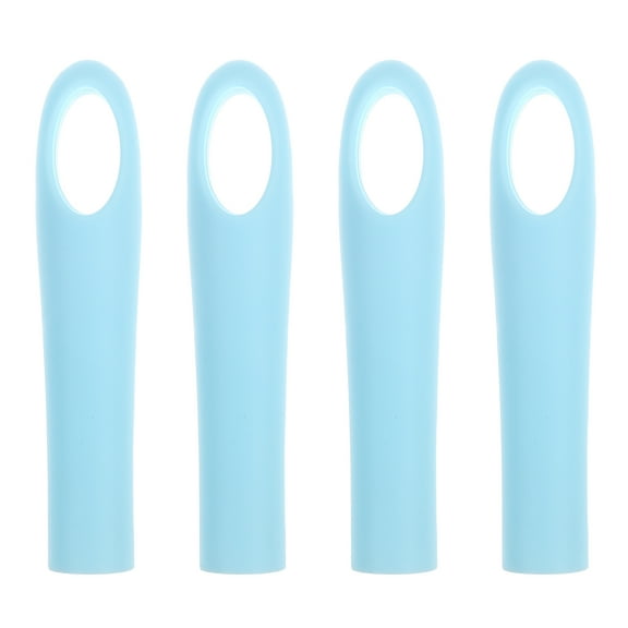 VORCOOL 4Pcs Mop Handle Grip Replacement Blue with Versatile Compatibility and Antislip Feature for Home Use