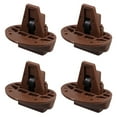 thumbnail image 1 of VORCOOL 4Pcs Replacement Drawer Guide Kit Coffee Plastic Durable Furniture Slide for Smooth Operation, 1 of 8