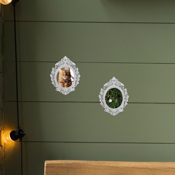 VORCOOL Vintage Resin Photo Frames Multi-Color for Home Decor and Scrapbooking 4Pcs