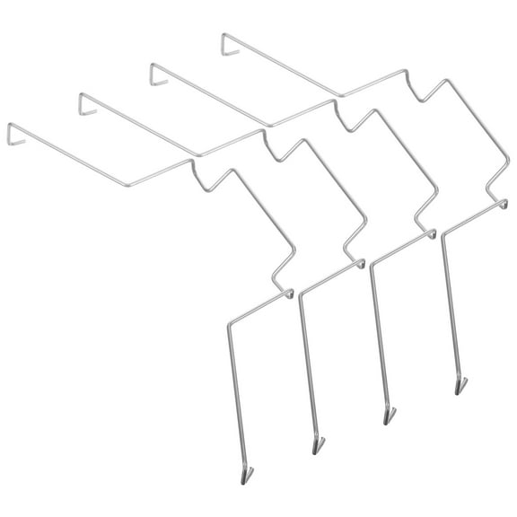VORCOOL Silver Steel Fan Clips, Compatible with 12Cm CPU Fans, Enhance Cooling 4Pcs