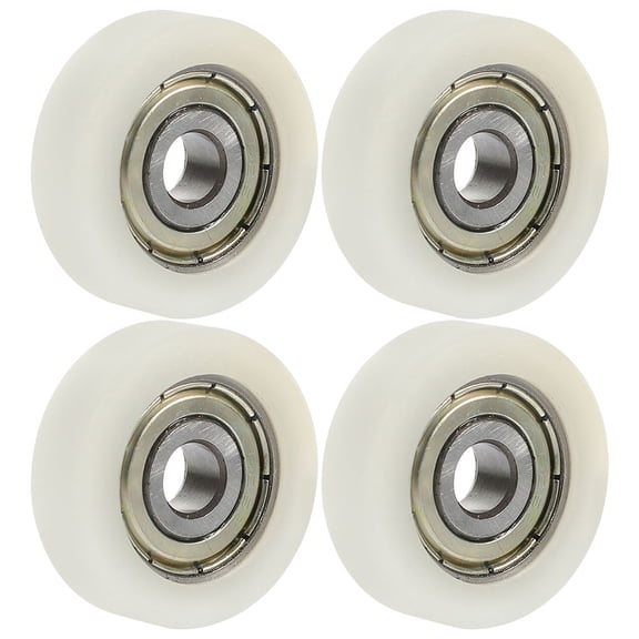 VORCOOL 4Pcs White Nylon Roller Bearing Guide Wheel for Sliding Door and Window Use