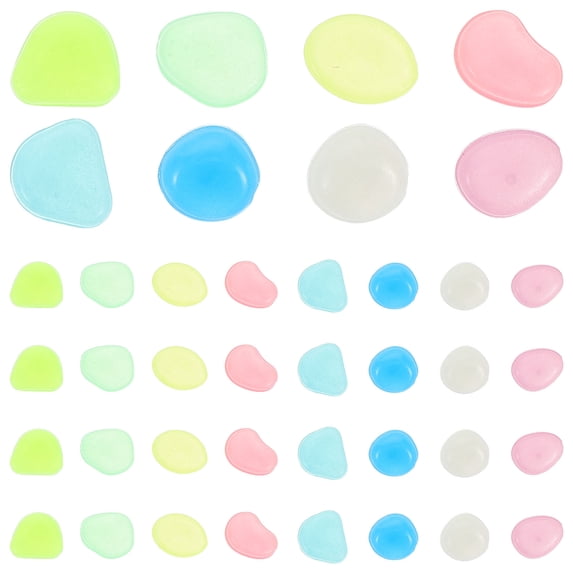 VORCOOL Glowing Pebbles Multi Colored Luminescent Rocks for Landscape and Aquarium Decor 500Pcs