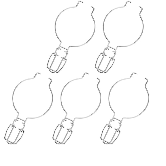 VORCOOL 5Pcs Stainless Steel Glass Jar Wire Clamp with Unique Spring Design for Tight Seal and Kitchen Storage