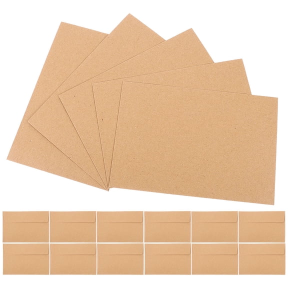 VORCOOL 60Pcs Elegant Light Brown Self Seal Envelopes for Wedding Invitations and Party Cards