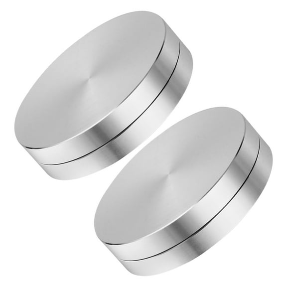 VORCOOL Cake Stand Spinner Aluminium Alloy Silver 2Pcs