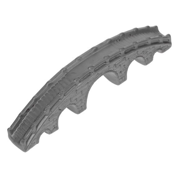 VORCOOL Garden Bridge Miniature Bridge Figurines Dark Grey 1Set