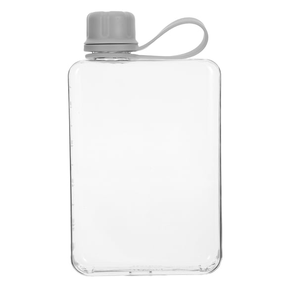 VORCOOL Flat Water Bottle 17.70X10.00X3.50CM Plastic Leakproof for Gym Fitness 1Pack