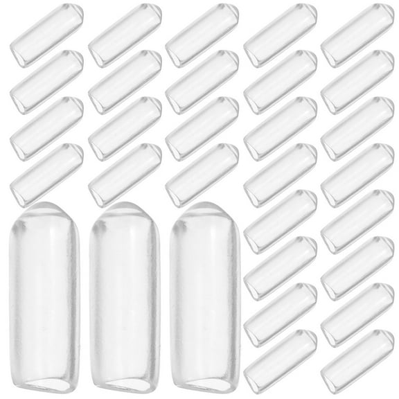 VORCOOL 300Pcs Clear Rubber Tip Caps Easy Install Protector for Pegboard Hook Ends