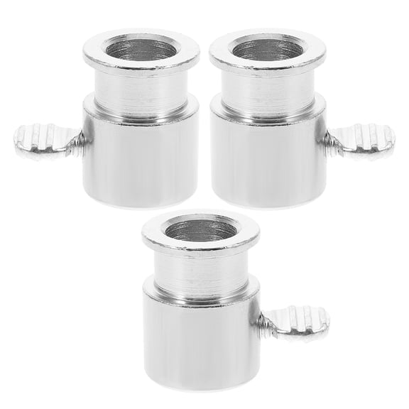 VORCOOL 3Pcs Grill Stop Collar Plated Silver Rotisserie Spit Rod Stopper for Even Cooking and Safety