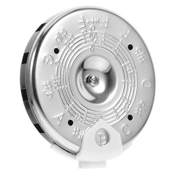 VORCOOL 1Pack Silver Round Tuning Guitar Pitch Pipe for Musical Instruments