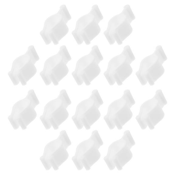 VORCOOL Lotion Pump Clip Locks 30Pcs White PP Material Leakproof Dispensing For Cosmetic Bottles Travel Everyday Use