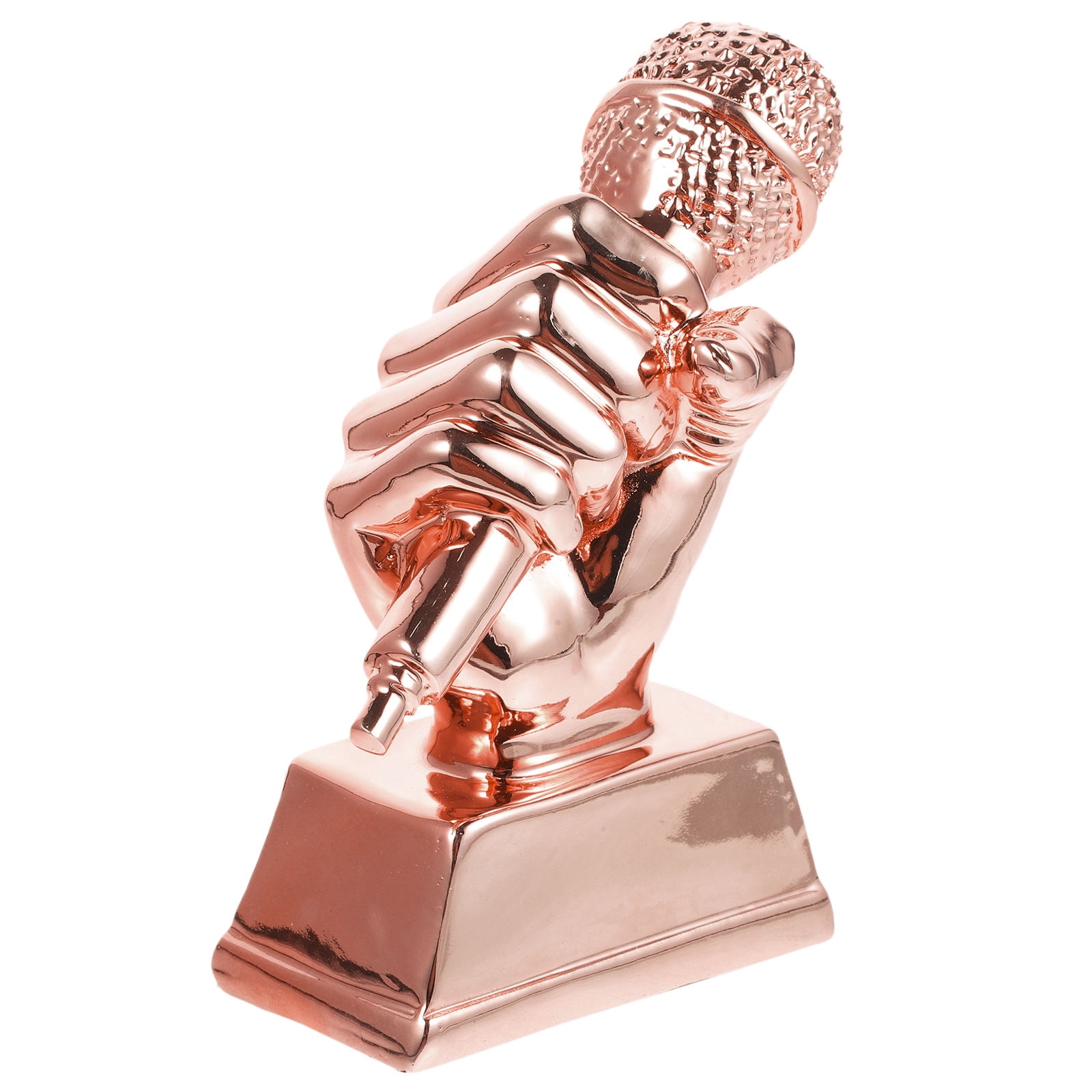 VORCOOL Resin Trophy Award for Singing Competitions Rose Gold Decorative Home Use